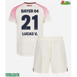 Bayer Leverkusen Lucas Vazquez #21 Bortaställ Barn 2025-26 Kortärmad (+ Korta byxor)